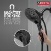imageDelta Faucet 5Spray In2ition 2in1 Dual Hand Held Shower Head with Hose Oil Rubbed Bronze 58620RB25PKMatte Black