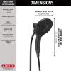 imageDelta Faucet 5Spray In2ition 2in1 Dual Hand Held Shower Head with Hose Oil Rubbed Bronze 58620RB25PKMatte Black