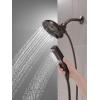 imageDelta Faucet 5Spray In2ition 2in1 Dual Hand Held Shower Head with Hose Oil Rubbed Bronze 58620RB25PKVenetian Bronze