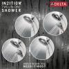 imageDelta Faucet 5Spray In2ition 2in1 Dual Shower Head with HandHeld Spray Black Hand Held Shower Head with Hose Handheld Shower Heads 25 GPM Shower Head Matte Black 58569BL25PKChrome