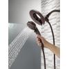 imageDelta Faucet 5Spray In2ition 2in1 Dual Shower Head with HandHeld Spray Black Hand Held Shower Head with Hose Handheld Shower Heads 25 GPM Shower Head Matte Black 58569BL25PKVenetian Bronze