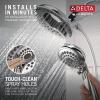 imageDelta Faucet 5Spray In2ition 2in1 Dual Shower Head with HandHeld Spray Black Hand Held Shower Head with Hose Handheld Shower Heads 25 GPM Shower Head Matte Black 58569BL25PKChrome