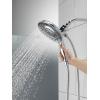 imageDelta Faucet 5Spray In2ition 2in1 Dual Shower Head with HandHeld Spray Black Hand Held Shower Head with Hose Handheld Shower Heads 25 GPM Shower Head Matte Black 58569BL25PKChrome
