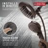 imageDelta Faucet 5Spray In2ition 2in1 Dual Shower Head with HandHeld Spray Brushed Nickel Hand Held Shower Head with Hose Handheld Shower Heads 175 GPM Shower Lumicoat Stainless 58569SSPRPKVenetian Bronze