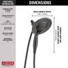 imageDelta Faucet 5Spray In2ition 2in1 Dual Shower Head with HandHeld Spray Brushed Nickel Hand Held Shower Head with Hose Handheld Shower Heads 175 GPM Shower Lumicoat Stainless 58569SSPRPKVenetian Bronze