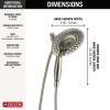 imageDelta Faucet 5Spray In2ition 2in1 Dual Shower Head with HandHeld Spray Brushed Nickel Hand Held Shower Head with Hose Handheld Shower Heads 175 GPM Shower Lumicoat Stainless 58569SSPRPKStainless