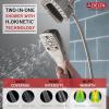imageDelta Faucet 5Spray In2ition Dual Shower Head with HandHeld Spray H2Okinetic Brushed Nickel Shower Head with Hose Showerheads Magnetic Docking Lumicoat Stainless 58474SSPR