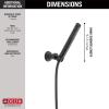 imageDelta Faucet Trinsic Single Spray WallMount Hand Shower Hand Held Shower with Hose Black Handheld Shower Head Hand Shower Handheld Shower Matte Black 55085BLMatte Black