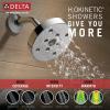 imageTrinsic 3Setting Chrome Shower System Including Chrome Shower Head WallMount Handheld Shower Shower Handle Shower Diverter and Shower Valve Kit Delta Shower Trim Kit Chrome