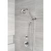 imageTrinsic 3Setting Chrome Shower System Including Chrome Shower Head WallMount Handheld Shower Shower Handle Shower Diverter and Shower Valve Kit Delta Shower Trim Kit Chrome
