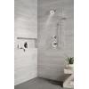 imageTrinsic 3Setting Chrome Shower System Including Chrome Shower Head WallMount Handheld Shower Shower Handle Shower Diverter and Shower Valve Kit Delta Shower Trim Kit Chrome