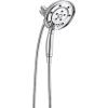 imageDelta Faucet 4Spray H2Okinetic In2ition 2in1 Dual Hand Held Shower Head with Hose and Magnetic Docking Stainless 58471SSPKChrome