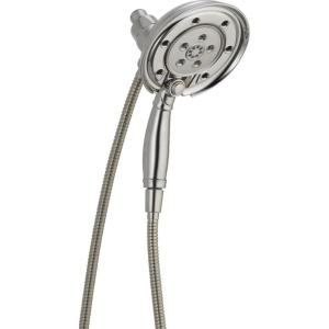 imageDelta Faucet 4Spray H2Okinetic In2ition 2in1 Dual Hand Held Shower Head with Hose and Magnetic Docking Stainless 58471SSPKStainless