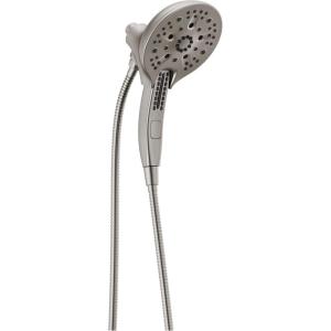 imageDelta Faucet 5Spray In2ition 2in1 Dual Hand Held Shower Head with Hose H2Okinetic Handheld Shower Head with Magnetic Docking Gold Handheld Shower Heads Lumicoat Champagne Bronze 58620CZPRPKLumicoat Stainless