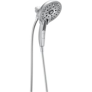 imageDelta Faucet 5Spray In2ition 2in1 Dual Hand Held Shower Head with Hose H2Okinetic Handheld Shower Head with Magnetic Docking Gold Handheld Shower Heads Lumicoat Champagne Bronze 58620CZPRPKLumicoat Chrome