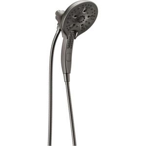 imageDelta Faucet 5Spray In2ition 2in1 Dual Hand Held Shower Head with Hose H2Okinetic Handheld Shower Head with Magnetic Docking Gold Handheld Shower Heads Lumicoat Champagne Bronze 58620CZPRPKLumicoat Black Stainless