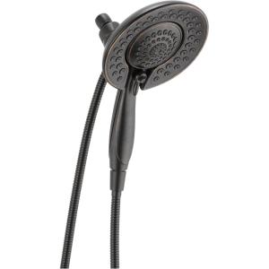 imageDelta Faucet 5Spray In2ition 2in1 Dual Shower Head with HandHeld Spray Brushed Nickel Hand Held Shower Head with Hose Handheld Shower Heads 175 GPM Shower Lumicoat Stainless 58569SSPRPKVenetian Bronze