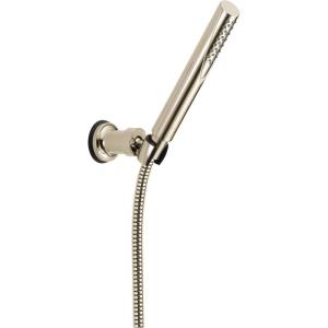 imageDelta Faucet Trinsic Single Spray WallMount Hand Shower Hand Held Shower with Hose Black Handheld Shower Head Hand Shower Handheld Shower Matte Black 55085BLPolished Nickel