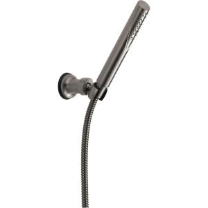 imageDelta Faucet Trinsic Single Spray WallMount Hand Shower Hand Held Shower with Hose Black Handheld Shower Head Hand Shower Handheld Shower Matte Black 55085BLBlack Stainless