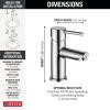 imageDELTA 559LFPP Trinsic Single Hole 725 x 600 x 625 inches ChromeStainless