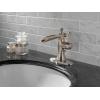 imageDelta Faucet Cassidy Single Hole Bathroom Faucet Gold Bathroom Faucet Waterfall Faucet Single Handle Metal Drain Assembly Champagne Bronze 598LFCZMPUStainless