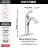 imageDelta Faucet Geist Matte Black Bathroom Faucet Single Hole Bathroom Faucet Black Black Bathroom Faucets for Sink 1 Hole Bathroom Sink Faucet Drain Assembly Included Matte Black 15864LFBLChrome