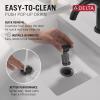 imageDelta Faucet Geist Matte Black Bathroom Faucet Single Hole Bathroom Faucet Black Black Bathroom Faucets for Sink 1 Hole Bathroom Sink Faucet Drain Assembly Included Matte Black 15864LFBLMatte Black
