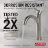imageDelta Faucet Nicoli Single Hole Bathroom Faucet Brushed Nickel Single Handle Bathroom Faucet Drain Assembly Stainless 15749LFSS