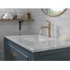 imageDelta Faucet Saylor Matte Black Bathroom Faucet Single Hole Bathroom Faucet Single Handle Bathroom Sink Faucet Black Diamond Seal Technology Drain Assembly Matte Black 536BLMPUDSTChampagne Bronze