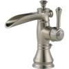 imageDelta Faucet Cassidy Single Hole Bathroom Faucet Gold Bathroom Faucet Waterfall Faucet Single Handle Metal Drain Assembly Champagne Bronze 598LFCZMPUStainless