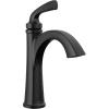 imageDelta Faucet Geist Matte Black Bathroom Faucet Single Hole Bathroom Faucet Black Black Bathroom Faucets for Sink 1 Hole Bathroom Sink Faucet Drain Assembly Included Matte Black 15864LFBLMatte Black