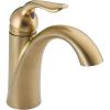 imageDelta Faucet Lahara Single Hole Bathroom Faucet Brushed Nickel Single Handle Bathroom Faucet Diamond Seal Technology Drain Assembly Stainless 538SSMPUDSTChampagne Bronze