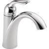 imageDelta Faucet Lahara Single Hole Bathroom Faucet Brushed Nickel Single Handle Bathroom Faucet Diamond Seal Technology Drain Assembly Stainless 538SSMPUDSTChrome