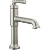imageDelta Faucet Saylor Matte Black Bathroom Faucet Single Hole Bathroom Faucet Single Handle Bathroom Sink Faucet Black Diamond Seal Technology Drain Assembly Matte Black 536BLMPUDSTStainless