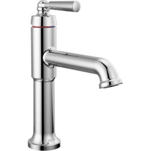 imageDelta Faucet Saylor Matte Black Bathroom Faucet Single Hole Bathroom Faucet Single Handle Bathroom Sink Faucet Black Diamond Seal Technology Drain Assembly Matte Black 536BLMPUDSTChrome