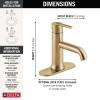 imageDELTA 559LFCZMPU Trinsic Bathroom Faucet With Drain Assembly Champagne Bronze