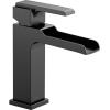imageDelta Faucet Ara Single Hole Bathroom Faucet Brushed Nickel Waterfall Faucet Single Handle Metal Drain Assembly Stainless 568LFSSMPU 763 x 156 x 519 inchesMatte Black