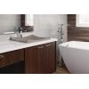 imageDelta Faucet Ara Single Hole Bathroom Faucet Brushed Nickel Waterfall Faucet Single Handle Metal Drain Assembly Stainless 568LFSSMPU 763 x 156 x 519 inchesChrome