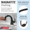 imageDelta Faucet Arvo PullDown Single Hole Bathroom Faucet Matte Black Bathroom Sink Faucet Bathroom Faucet with Pull Out Sprayer Single Handle Bathroom Faucet Matte Black 15840LFBLPD