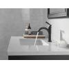 imageDelta Faucet Saylor Single Hole Bathroom Faucet Gold Bathroom Faucet Single Handle Bathroom Sink Faucet Diamond Seal Technology Drain Assembly Champagne Bronze 535CZMPUDSTMatte Black