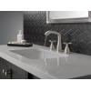 imageDelta Faucet Stryke Widespread Bathroom Faucet 3 Hole Matte Black Bathroom Faucet with Cross Handles Diamond Seal Technology Metal Drain Assembly Matte Black 357766BLMPUDSTLumicoat Stainless