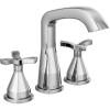 imageDelta Faucet Stryke Widespread Bathroom Faucet 3 Hole Matte Black Bathroom Faucet with Cross Handles Diamond Seal Technology Metal Drain Assembly Matte Black 357766BLMPUDSTLumicoat Chrome