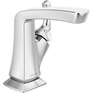 imageDelta Faucet Vesna Matte Black Bathroom Faucet Single Hole Bathroom Faucet Single Handle Bathroom Faucet Drain Assembly Matte Black 15789LFBLChrome