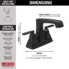 imageDELTA 2564BLMPUDST Ashlyn Bathroom Faucet Matte BlackMatte Black