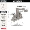 imageDELTA 2564BLMPUDST Ashlyn Bathroom Faucet Matte BlackStainless