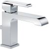 imageDELTA 567LFBLMPU Ara Single Hole 12 GPM Water Flow Matte BlackChrome
