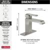 imageDELTA 567LFBLMPU Ara Single Hole 12 GPM Water Flow Matte BlackChrome