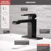 imageDELTA 567LFBLMPU Ara Single Hole 12 GPM Water Flow Matte BlackMatte Black