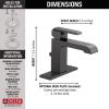 imageDELTA 567LFBLMPU Ara Single Hole 12 GPM Water Flow Matte BlackMatte Black