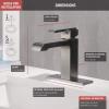 imageDELTA 567LFBLMPU Ara Single Hole 12 GPM Water Flow Matte BlackStainless